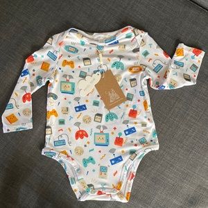 Angel Dear NWT White Bodysuit 6-12 Month